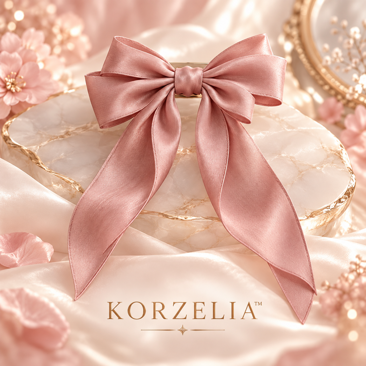 KORZELIA™ Selene Silk Bow Clip
